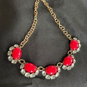 Stella & Dot Cherry Red Retired Mae Necklace